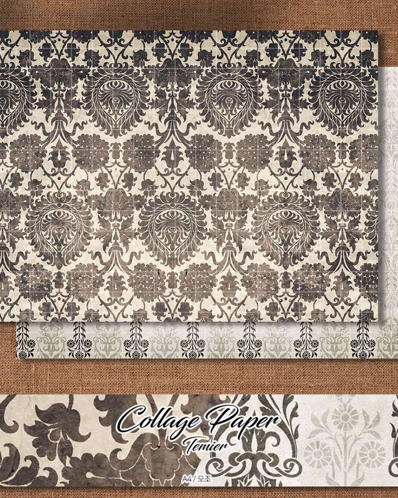 [1] Collage Paper Temier Wrapping Paper