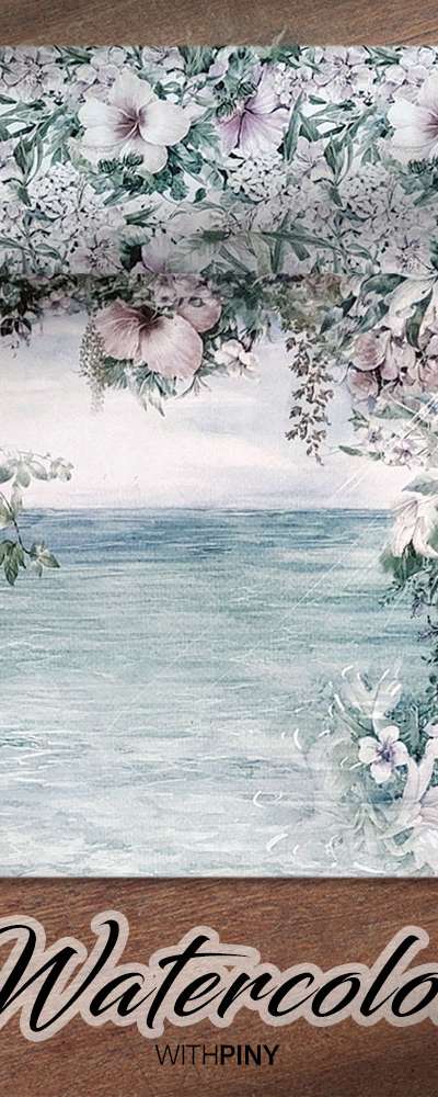 [1] Watercolor, Memory Sea Wrapping Paper