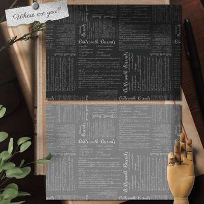 [1]buttermilk_black Wrapping Paper (Grade B)