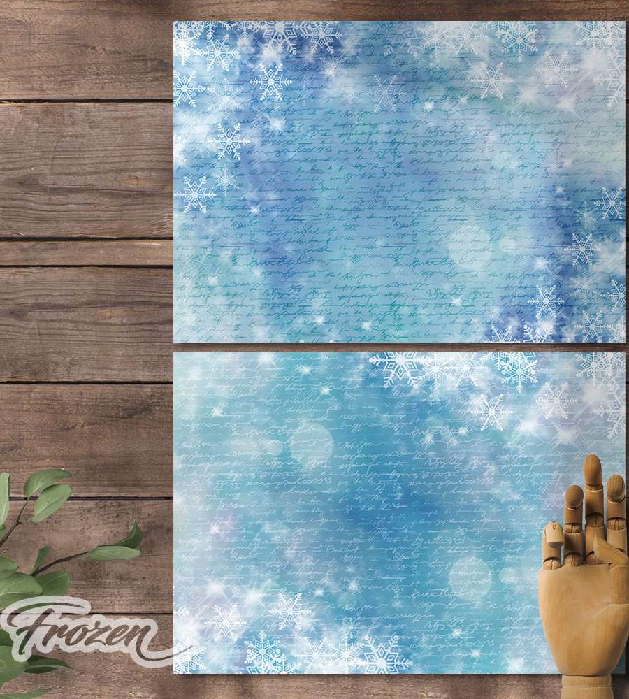 [1] Frozen Lettering Wrapping Paper