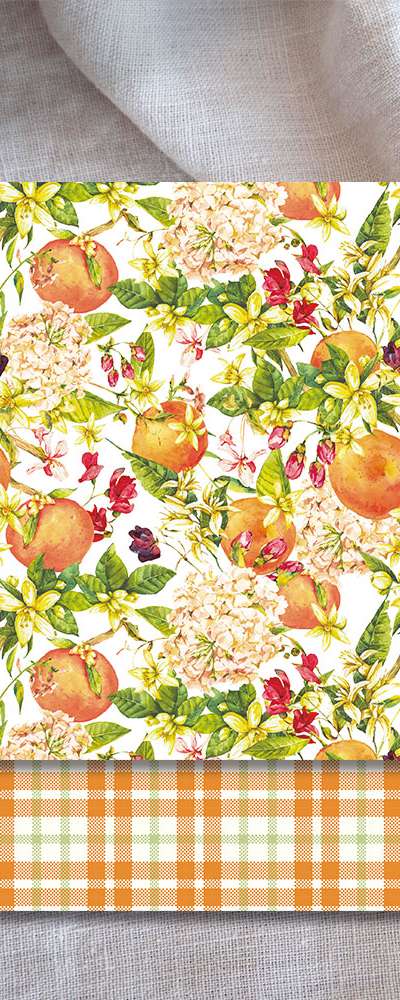 [1] Shine Orange Wrapping Paper (50 sheets)
