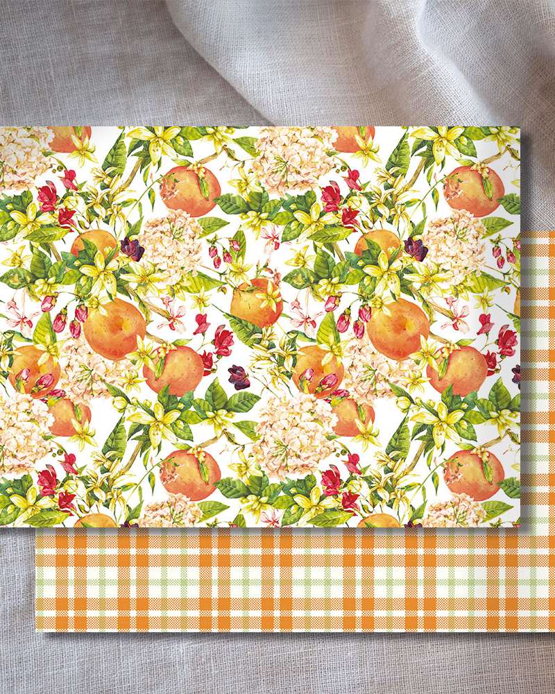 [1] Shine Orange Wrapping Paper (50 sheets)