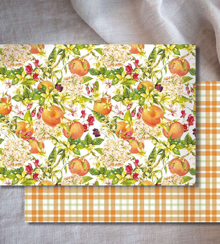[1] Shine Orange Wrapping Paper (50 sheets)
