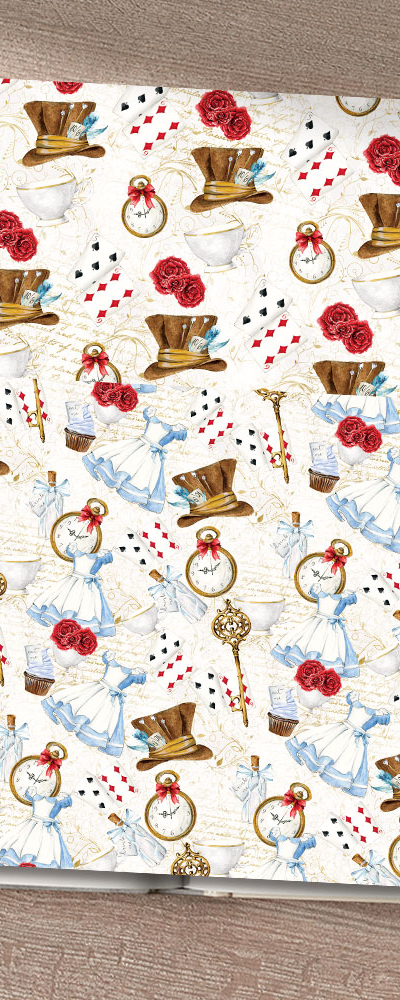 Alice Wrapping Paper A (50 Sheets)