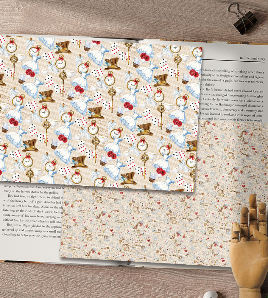 Alice Wrapping Paper B (50 Sheets)