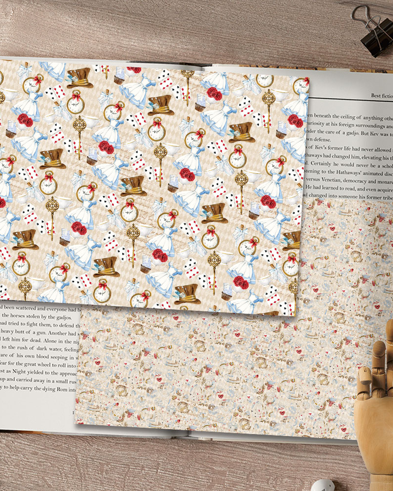 Alice Wrapping Paper B (50 Sheets)