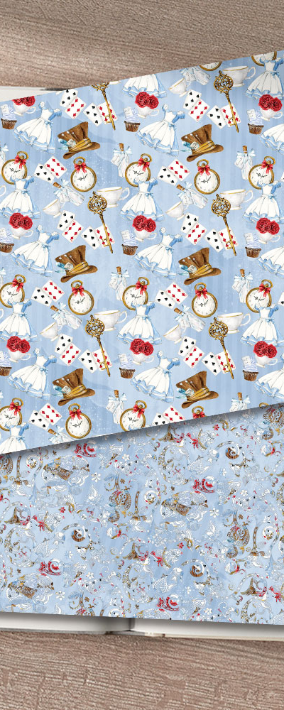 Alice Wrapping Paper D (50 Sheets)