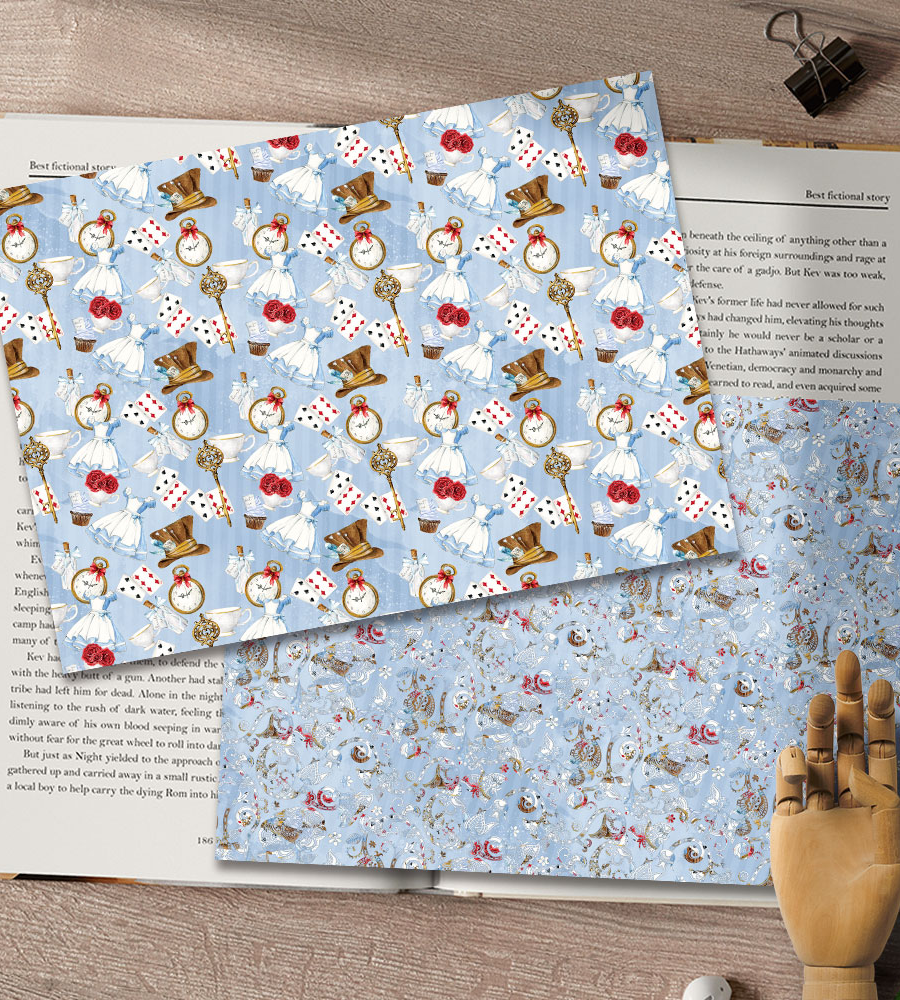Alice Wrapping Paper D (50 Sheets)