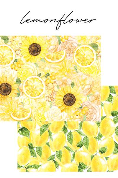 [17] Lemon Flower Wrapping Paper