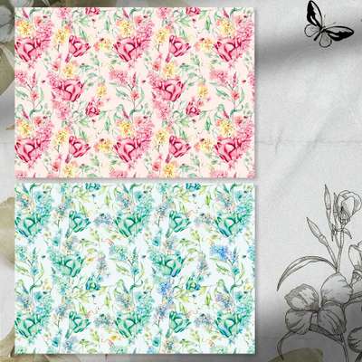 [17] Spring Party_Mint Pink Wrapping Paper