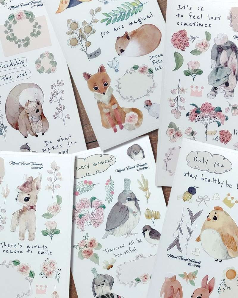 [1] Mood Forest Friends 6 Types