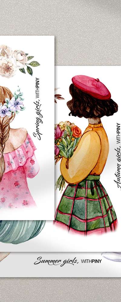 [1] Girls S Sticker (3 Types)