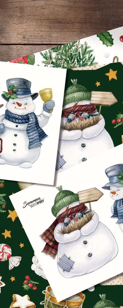 [1]Snowman Sticker