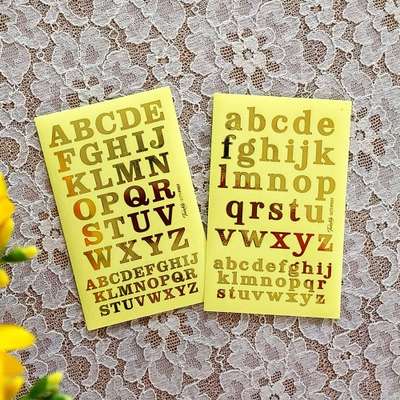 [1] Twinkle Gold Foil ABC 2 Types