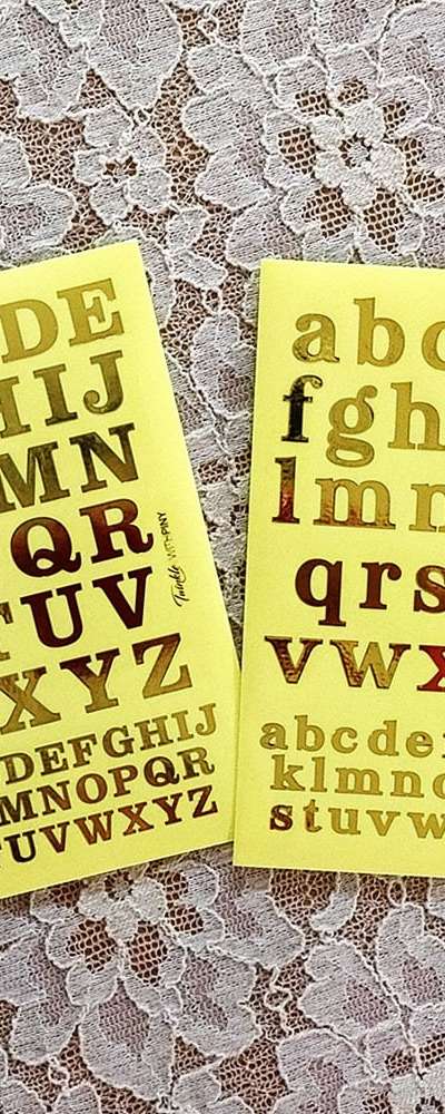 [1] Twinkle Gold Foil ABC 2 Types