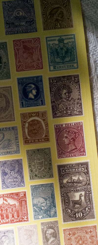 [2] Square Stamp Sticker Sheet