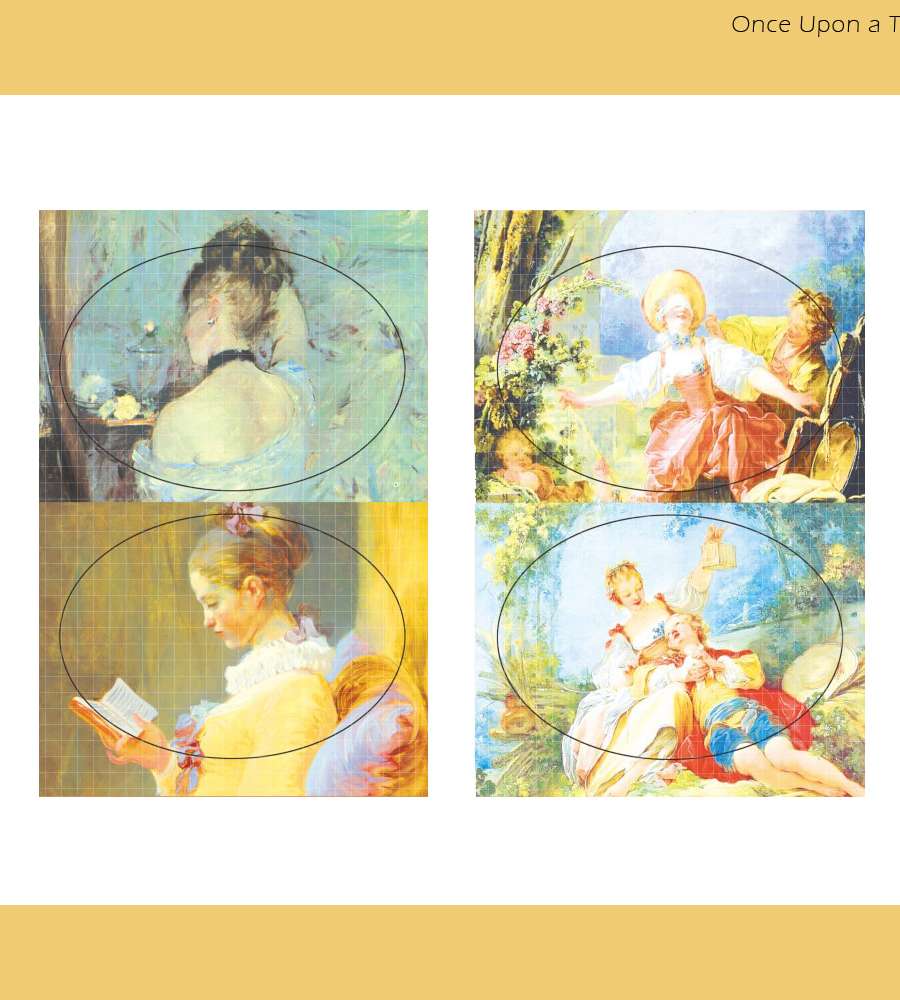 [11] Famous Painting Round Deco Sticker
