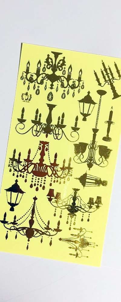 [17] Gold Chandelier