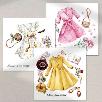 [1] Dress Sticker (3 Types)