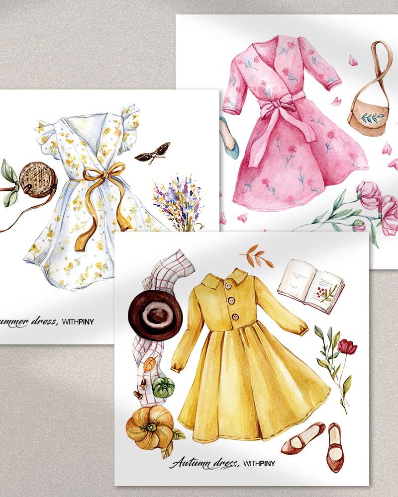 [1] Dress Sticker (3 Types)