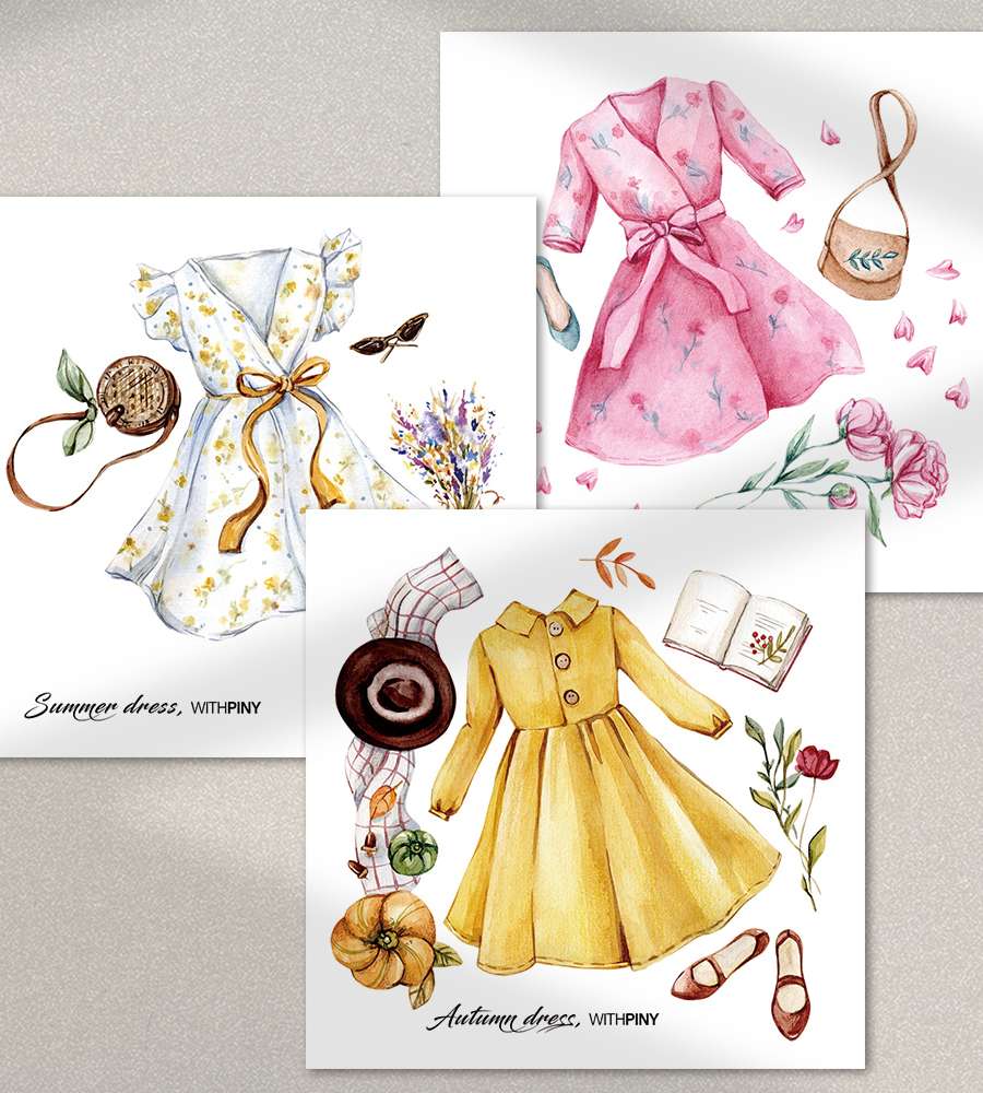 [1] Dress Sticker (3 Types)