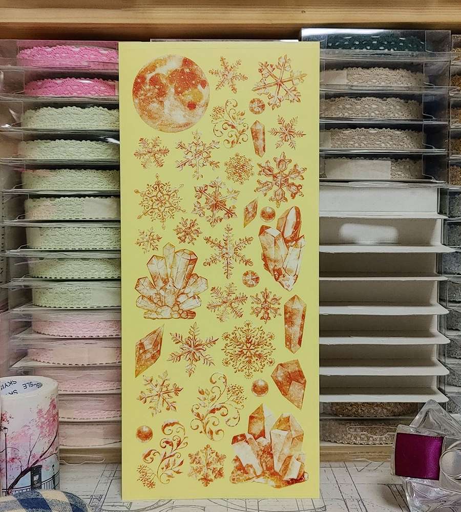 [17] Snowflake Crystal_Gold