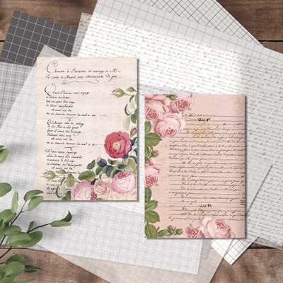 [1] Love Letter Memo Pad (2 Types)