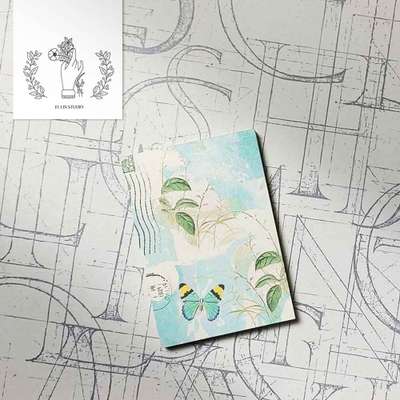 [17] Watercolor Mini Memo Pad