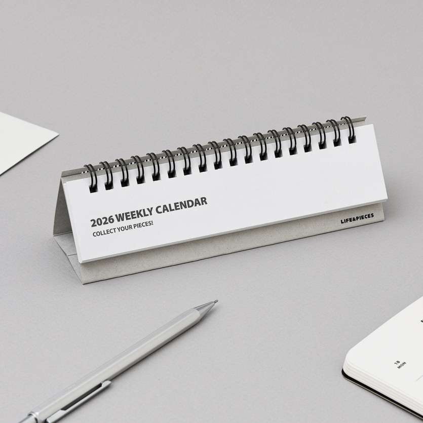 2026 Life and Pieces Weekly Desk Calendar