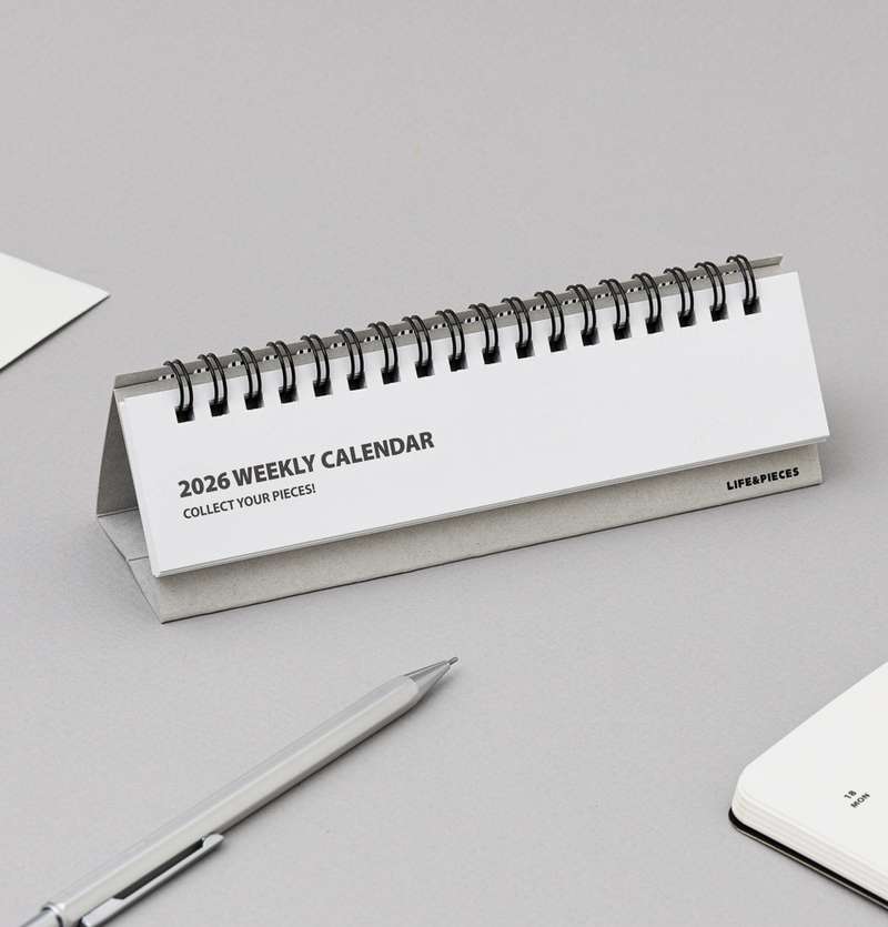 2026 Life and Pieces Weekly Desk Calendar