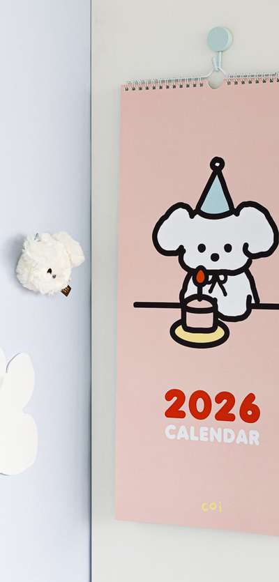 2026 コイ スプリング 壁掛けカレンダー