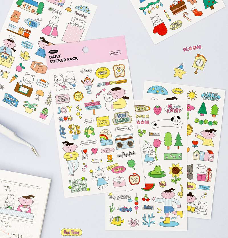 [B-GRADE] Palette Daily Sticker Pack