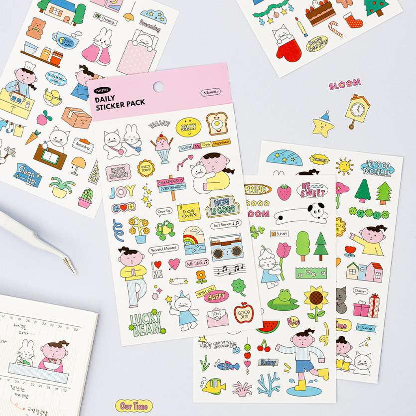 [B-GRADE] Palette Daily Sticker Pack