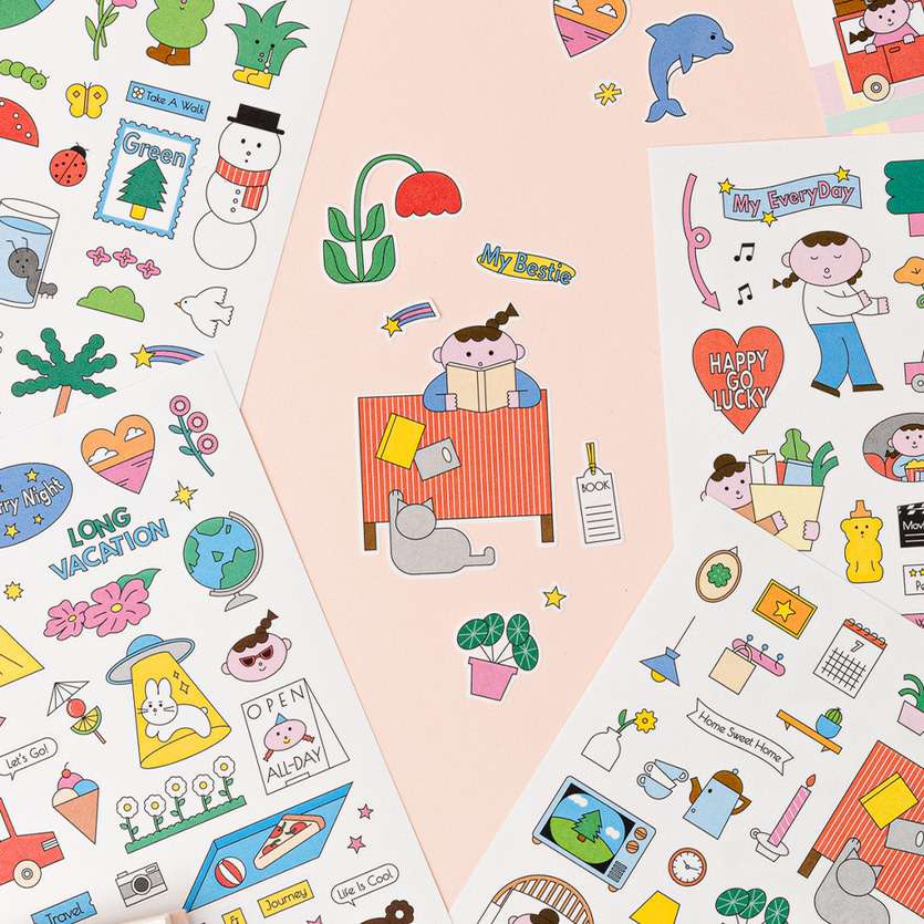 Palette Illustration Sticker Pack