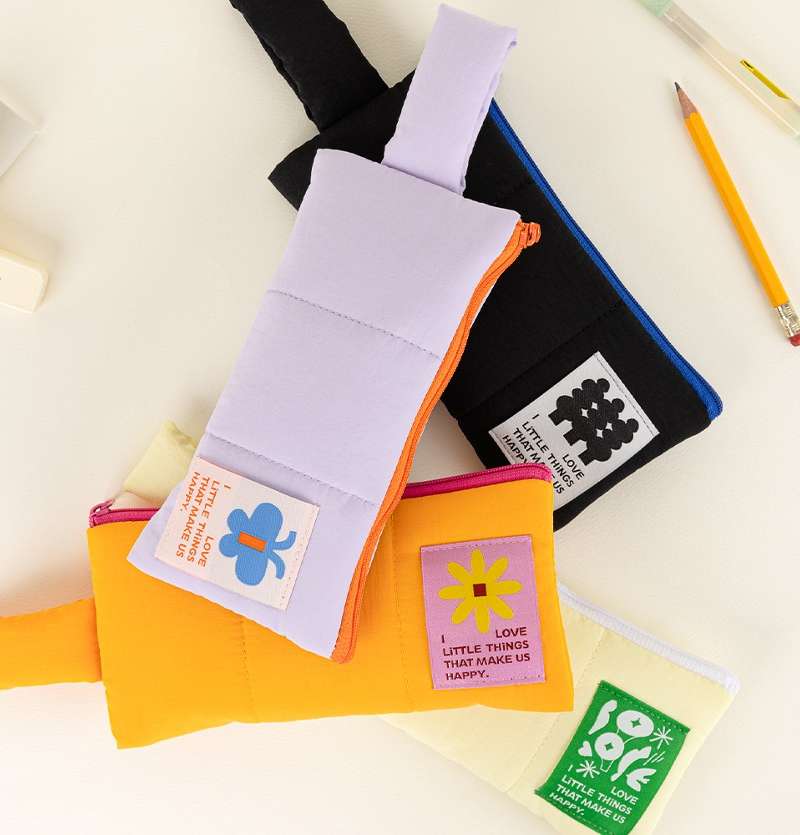 Little Things Padded Handle Pen Pouch 4color
