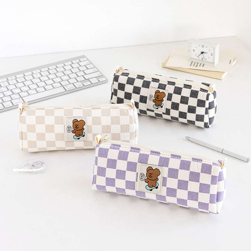 Momo's Checkerboard Pencil Pouch 3 Color