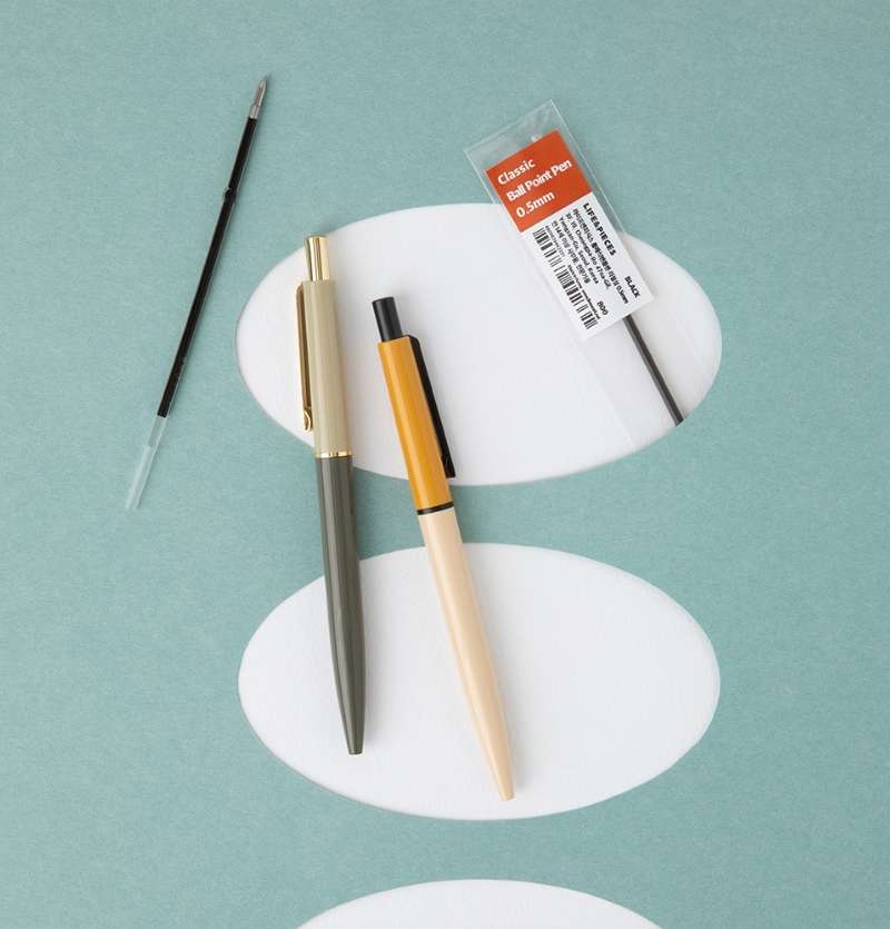 Life and Pieces Classic Ballpoint Pen Refill 0.5mm (Black)