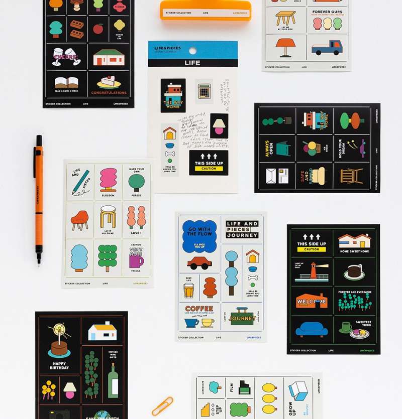 Life and Pieces Sticker Collection - Life