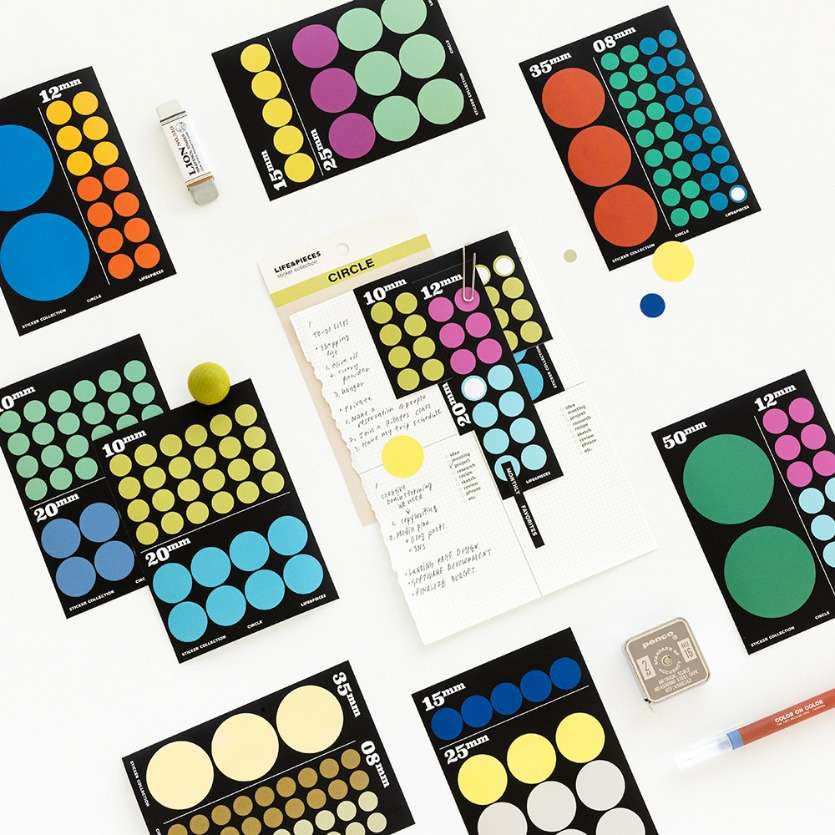 Life and Pieces Sticker Collection - Circle Type