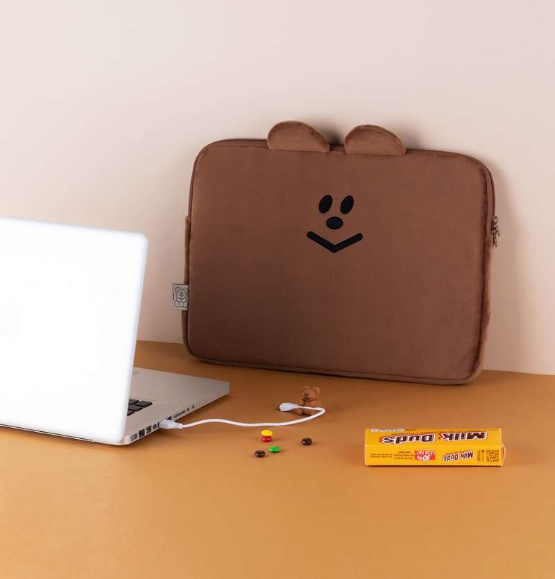 Momo's Bear Notebook Pouch 15-inch 3Colors