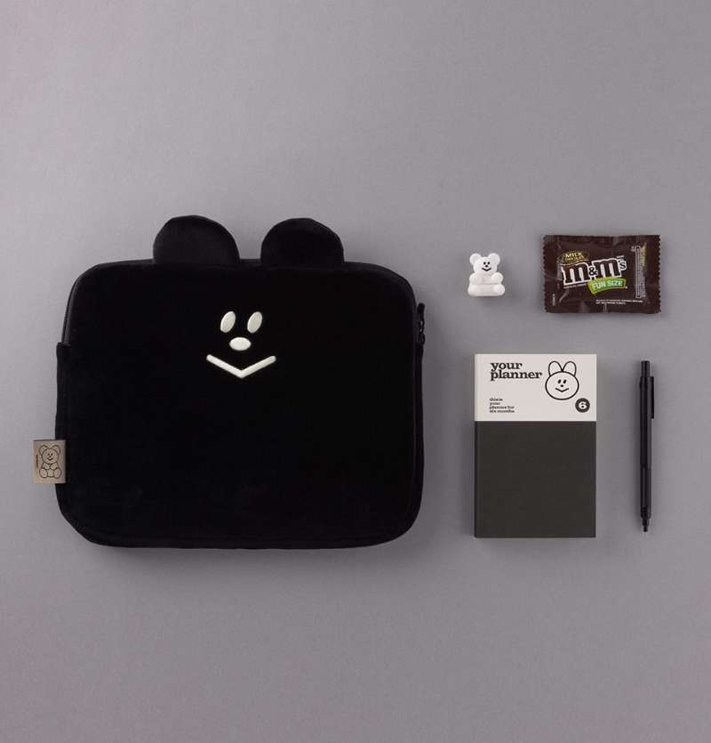 Momo Bear Notebook Pouch 13 inch 4 Color