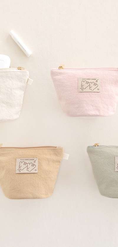 Piyeo Basic Cotton Pouch S 4color