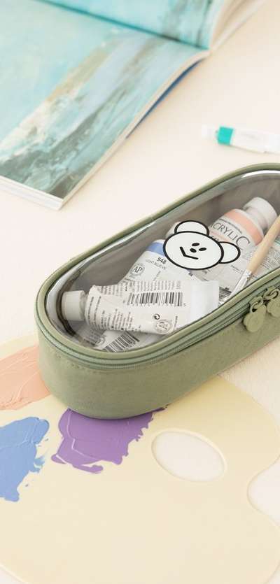 Momo-C Bear Window Pencil Case 4color