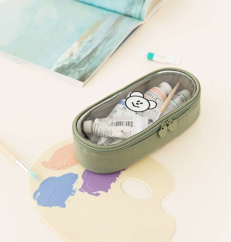 Momo-C Bear Window Pencil Case 4color