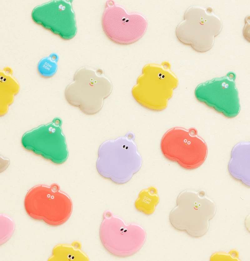 Livework Stationery-Design Soft Squishy Keyring 6 Types