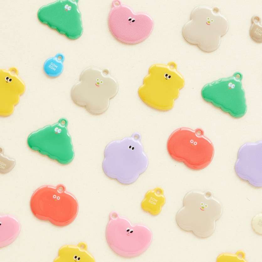Livework Stationery-Design Soft Squishy Keyring 6 Types