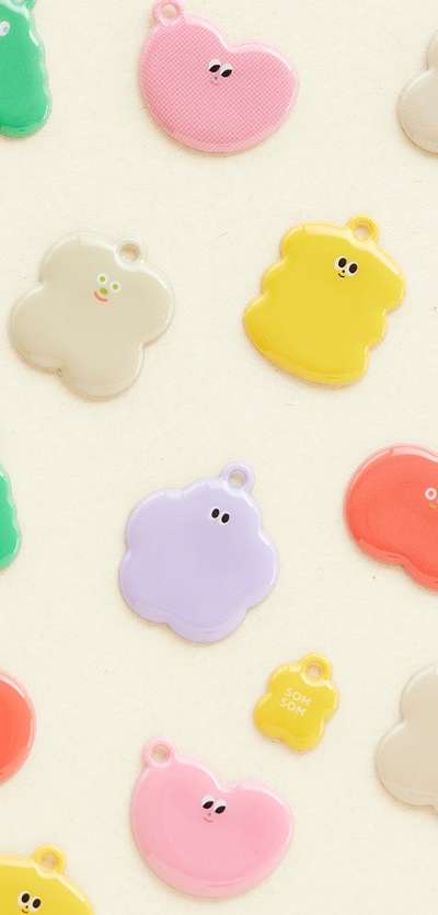 Livework Stationery-Design Soft Squishy Keyring 6 Types