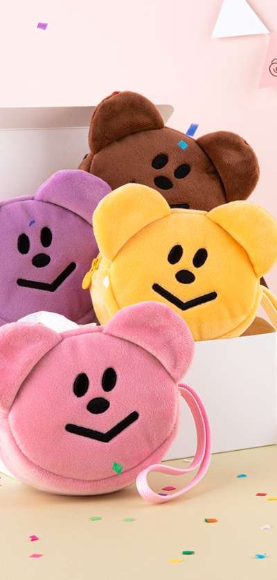 Momo Bear Toy Pouch 4 Color