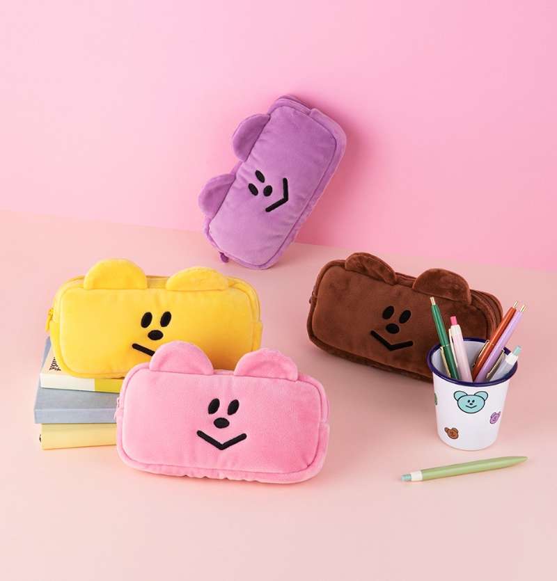 Momo Bear Pencil Pouch 4 Color