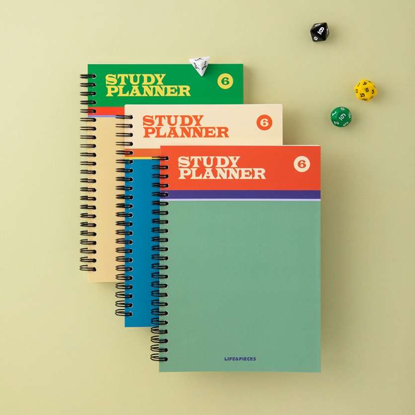Life and Pieces Spring Study Planner Vertical (6 Months)